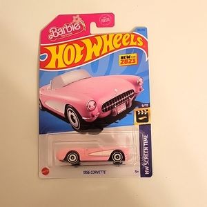 Hotwheels 1956 corvette Barbie the movie